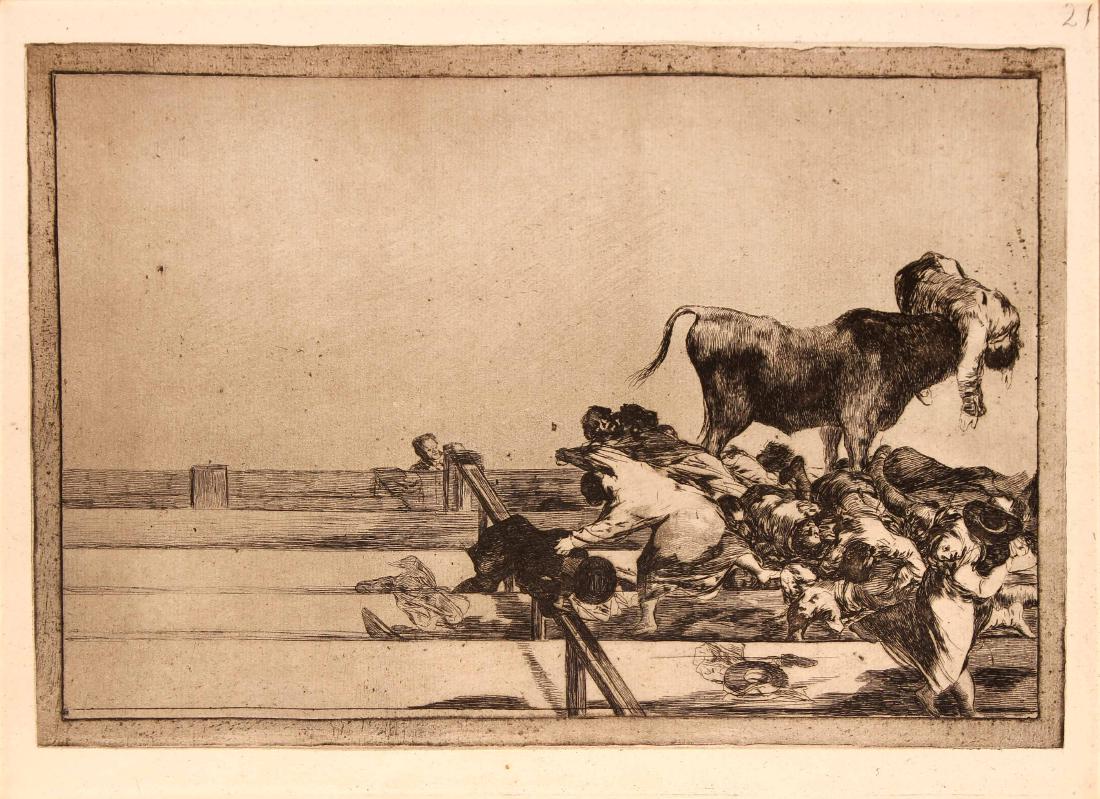 Francisco Goya - Malheurs arrives dans les Gradins de (1 of 1)