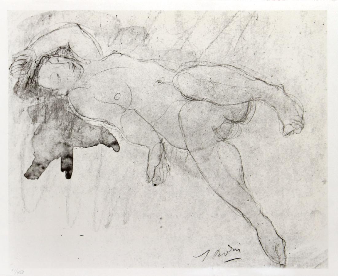 Auguste Rodin - Tavola 33: Artist: Auguste Rodin Title: Tavola 33 Year: 1908 Dimensions: 9.5in. by 12.5in. Edition: From the limited edition of 450 Publisher: Grafiche Milani Editrice e S