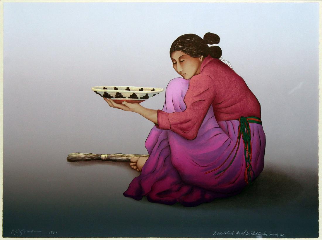 RC Gorman - Woman with Basket (1 of 3)