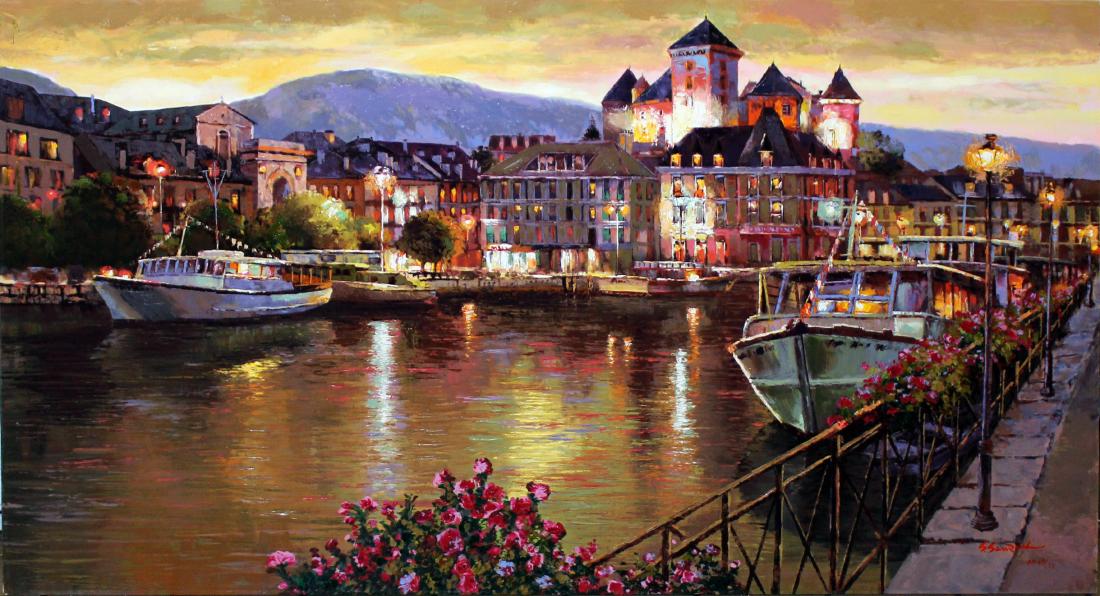 S. Sam Park "Annecy Night" (1 of 2)
