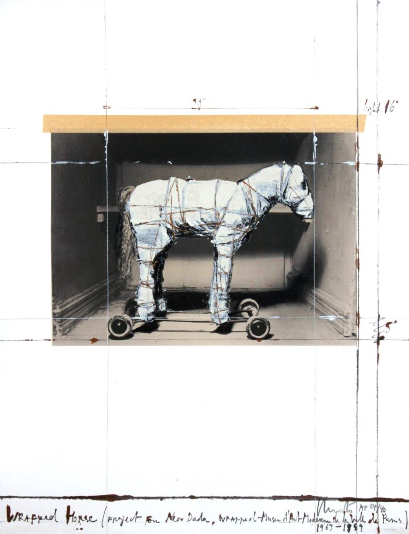 Christo - Wrapped Horse (Project for Neo-Dada) (1 of 2)
