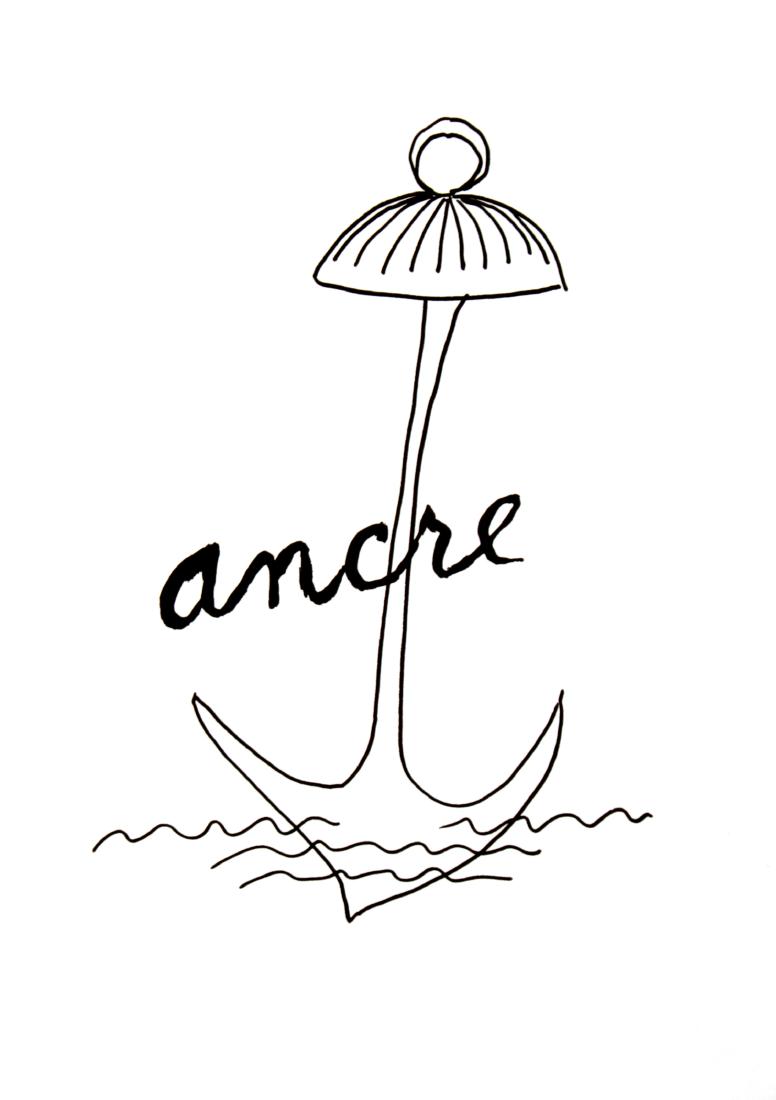 Man Ray - Ancre: Artist: Man Ray Title: Ancre Year: 1948 Dimensions: 15in. by 11.25in. Edition: From the limited edition of 150 Publisher: Editions Pierre Belfond Paris