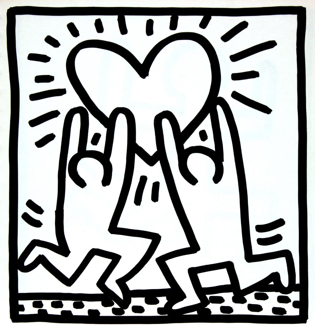Keith Haring - Untitled from "Tony Shafrazi" portfolio: Artist: Keith Haring Title: Untitled from "Tony Shafrazi" portfolio Year: 1982 Dimensions: 9.3in. by 9.3in. Edition: From the limited edition of 2000 Publisher: