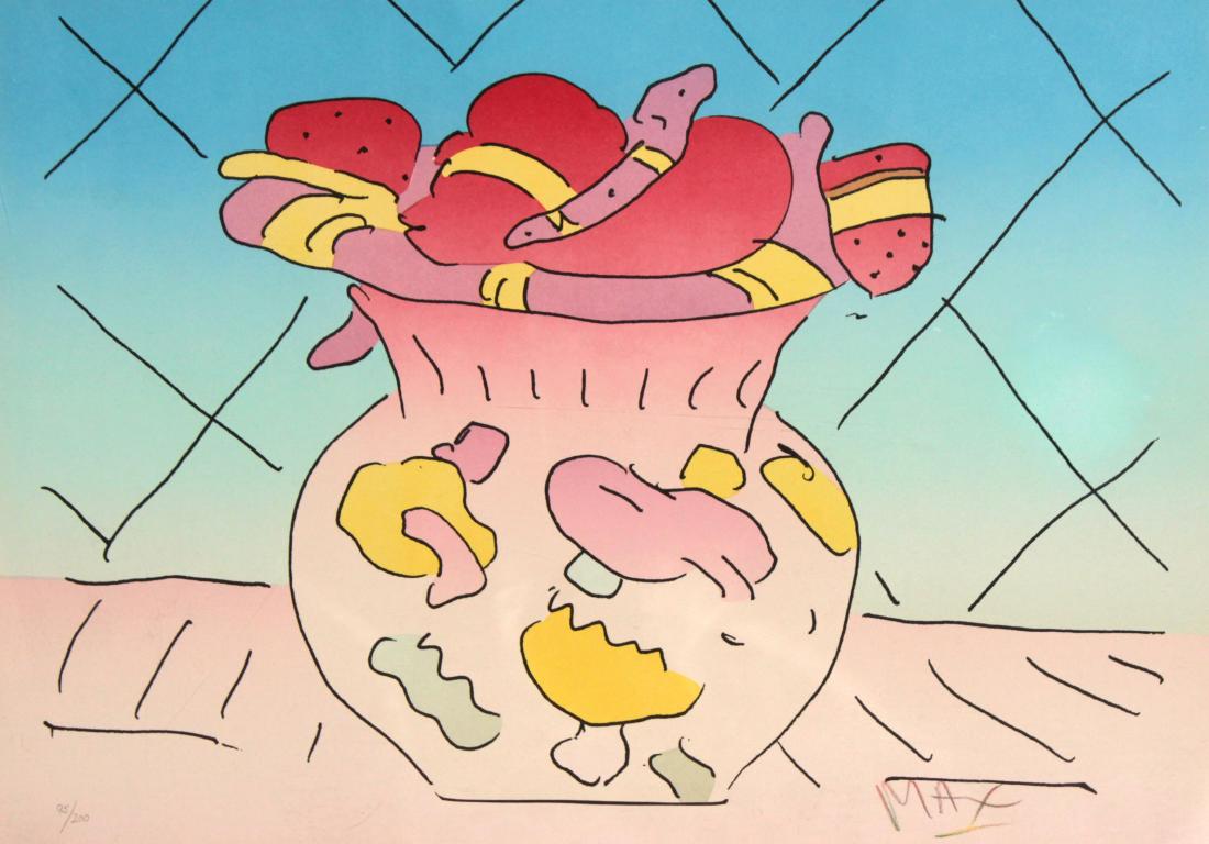 Peter Max - Red Vase (1 of 3)