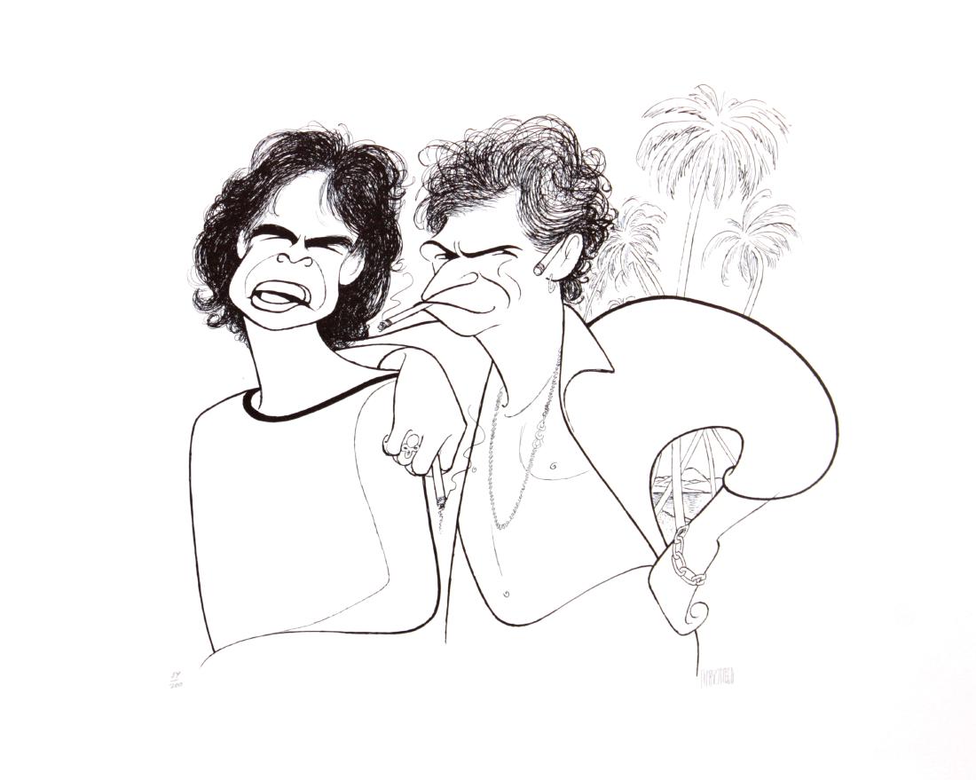 Al Hirschfeld - Mick Jagger and Keith Richards (1 of 3)