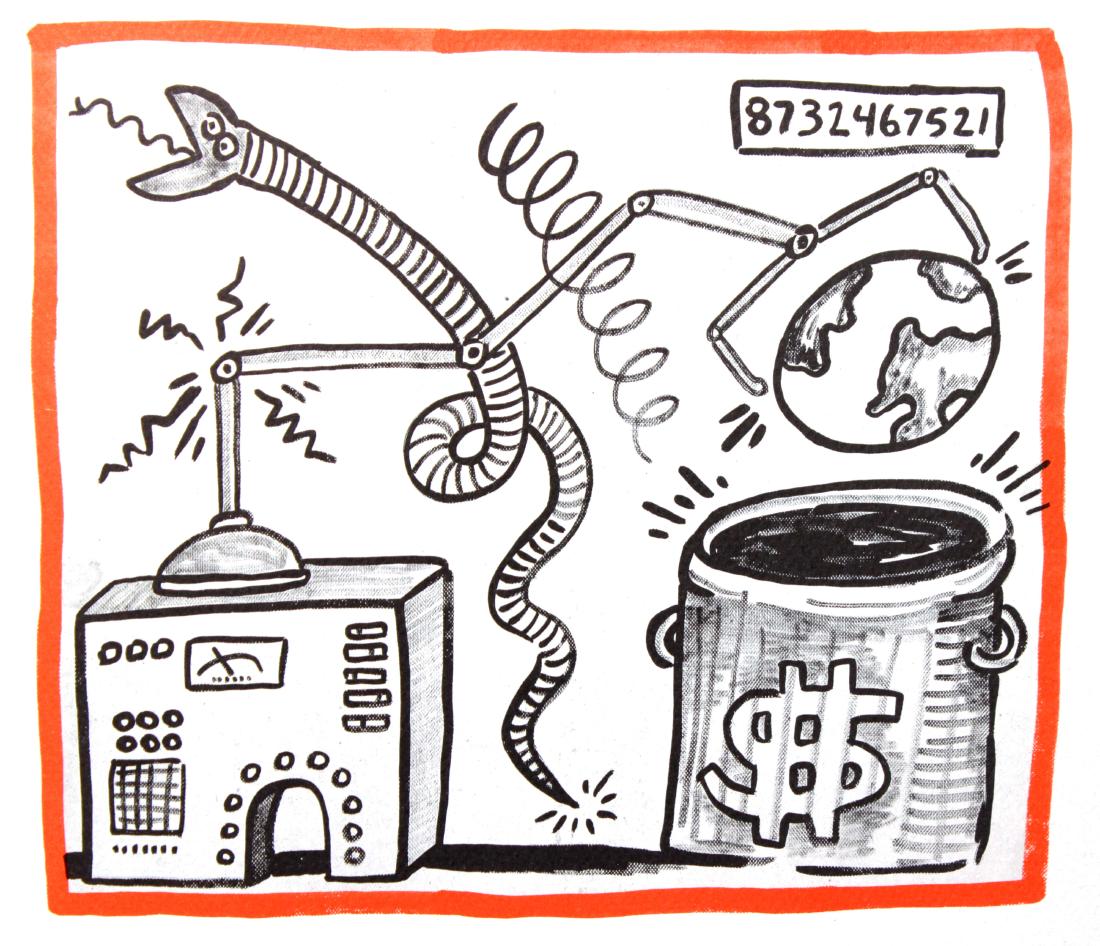 Keith Haring - Untitled: Artist: Keith Haring Title: Untitled Year: 1990 Dimensions: 8.75in. by 10.25in. Edition: From the rare limited edition of 500 Publisher: Bebert Publishing House