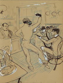 Henri Toulouse-Lautrec - Chocolat Dancing in the Irish (1 of 2)