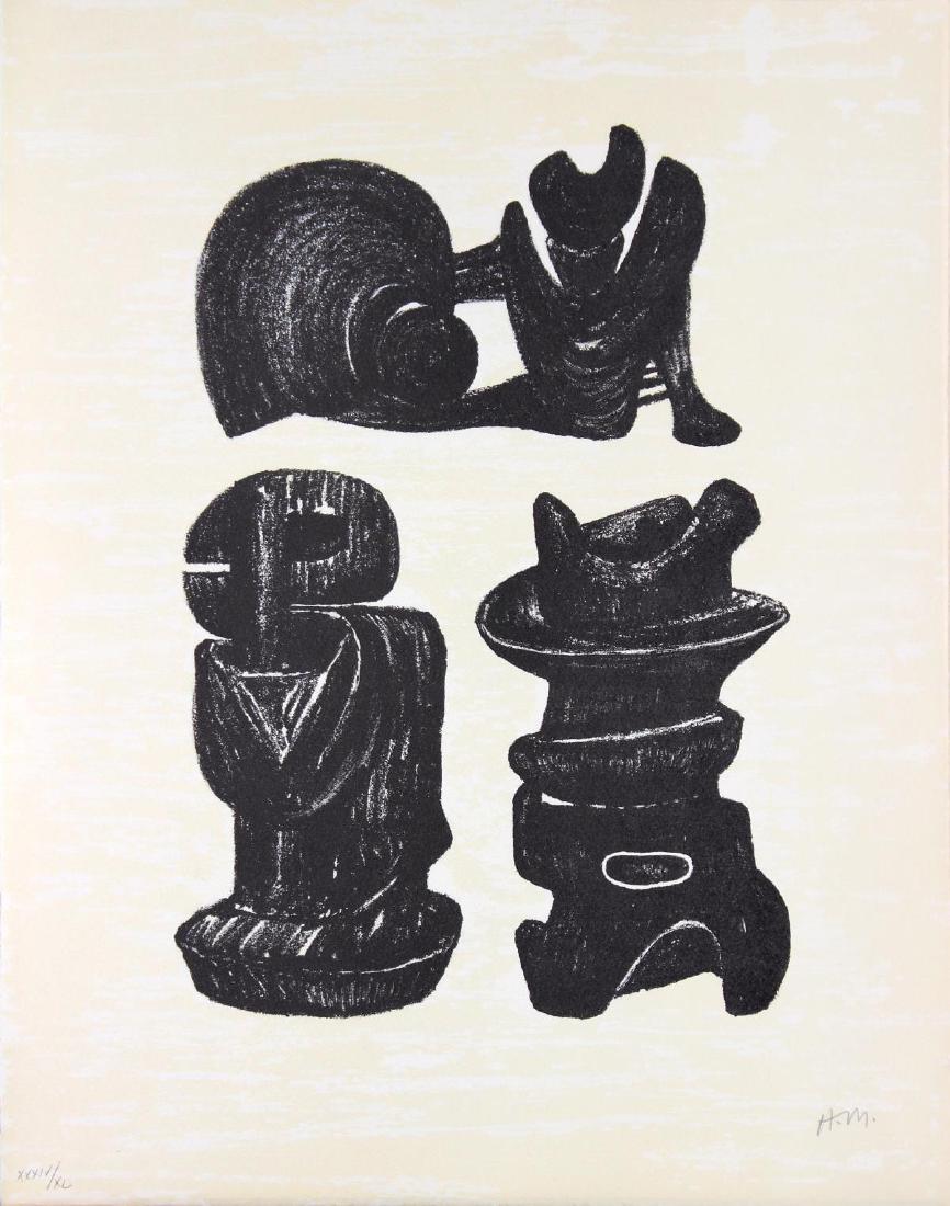 Henry Moore - Three Sculptural Forms (1 of 3)