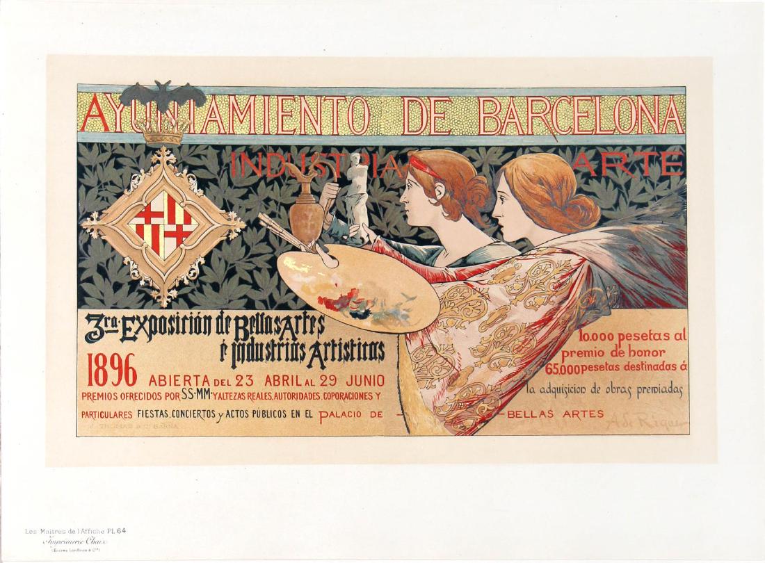 Alexandre de Riquer - "Ayuniamiento de Barcelona" (1 of 2)