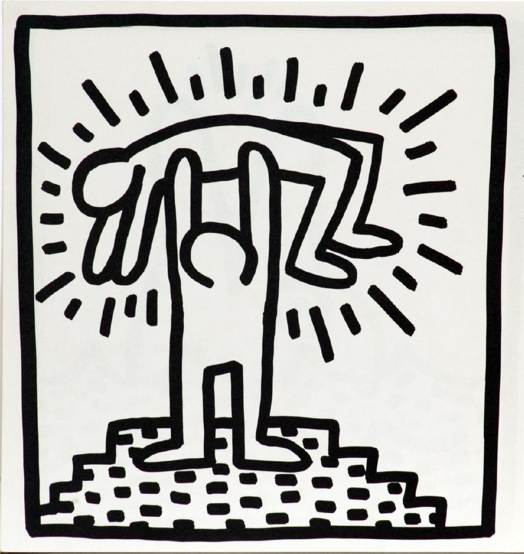 Keith Haring - Untitled from "Tony Shafrazi" portfolio: Artist: Keith Haring Title: Untitled from "Tony Shafrazi" portfolio Year: 1982 Dimensions: 9in. by 9in. Edition: From the limited edition of 2000 Publisher: Ton