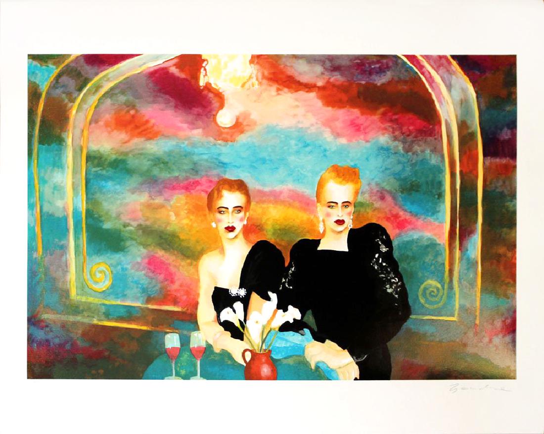 Joanna Zjawinska "Diamonds are Forever": Artist: Joanna Zjawinska Title: Diamonds are Forever Year: c. 1980's Medium: Original serigraph in colors on paper Edition: From the limited edition of 275 Size: 32" x 40" Signature: Hand signed