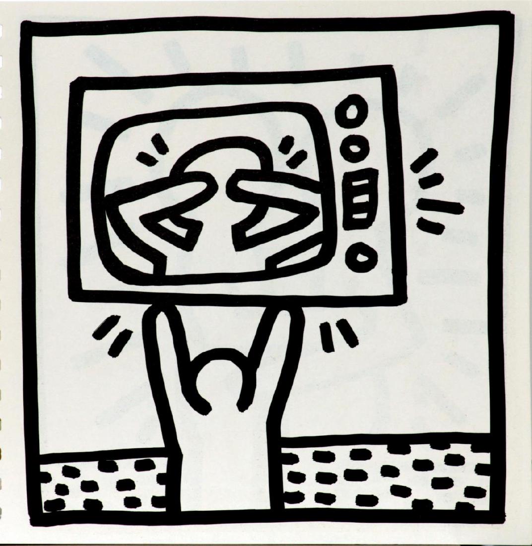 Keith Haring - Untitled from "Tony Shafrazi" portfolio: Artist: Keith Haring Title: Untitled from "Tony Shafrazi" portfolio Year: 1982 Dimensions: 9in. by 9in. Edition: From the limited edition of 2000 Publisher: Ton