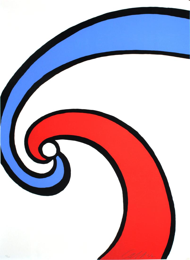 Alexander Calder - Red and Blue Swirl (1 of 3)