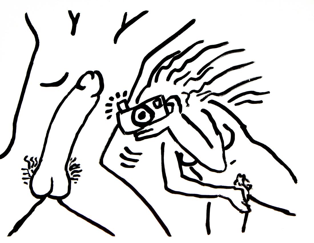 Keith Haring and Brion Gysin - Fault Lines: Artist: Keith Haring and Brion Gysin Title: Fault Lines Year: 1986 Dimensions: 8.7in. by 11.2in. Edition: From the rare limited edition of 200 Publisher: Editio