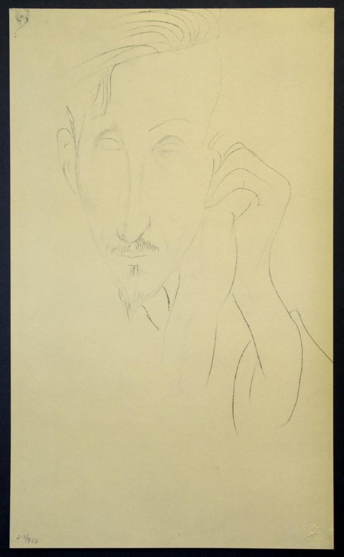 Amedeo Modigliani - Untitled Portrait of a Man (1 of 3)