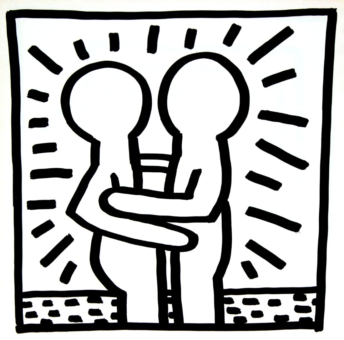 Keith Haring - Untitled from "Tony Shafrazi" portfolio: Artist: Keith Haring Title: Untitled from "Tony Shafrazi" portfolio Year: 1982 Dimensions: 9.3in. by 9.3in. Edition: From the limited edition of 2000 Publisher: