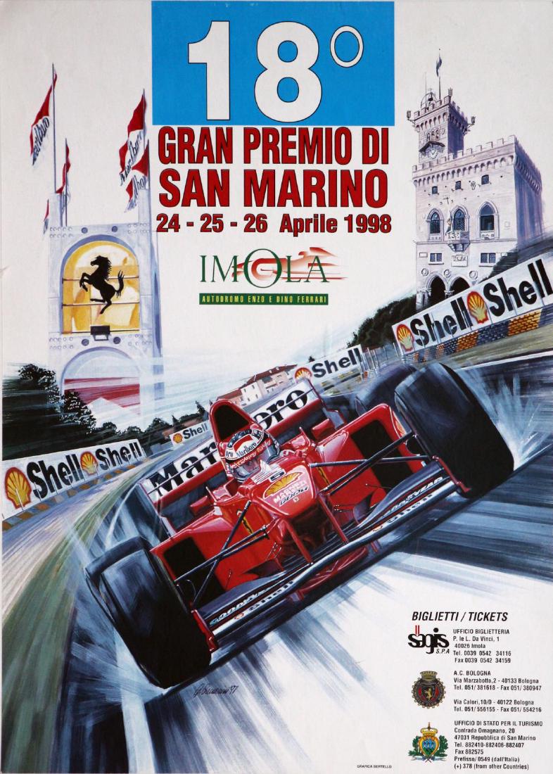 Vintage Poster - 1998 San Marino Grand Prix (1 of 1)