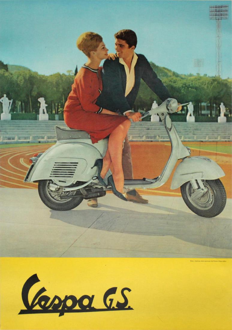 Vintage Poster Vespa GS Ad