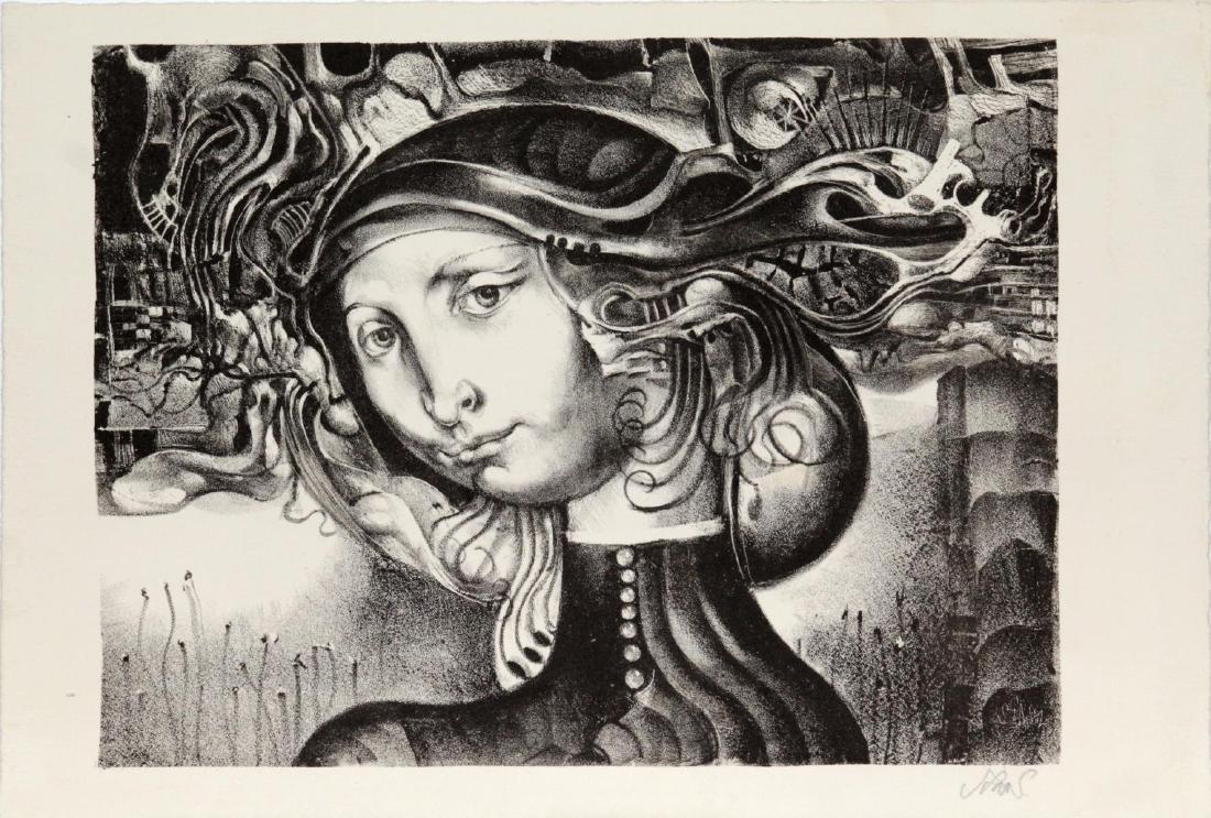 Endre Szasz - The Daydreamer: Artist: Endre Szasz Title: The Daydreamer Dimensions: 15in. by 10.25in. Edition: From the rare limited edition Medium: Original lithograph on paper Condition: E