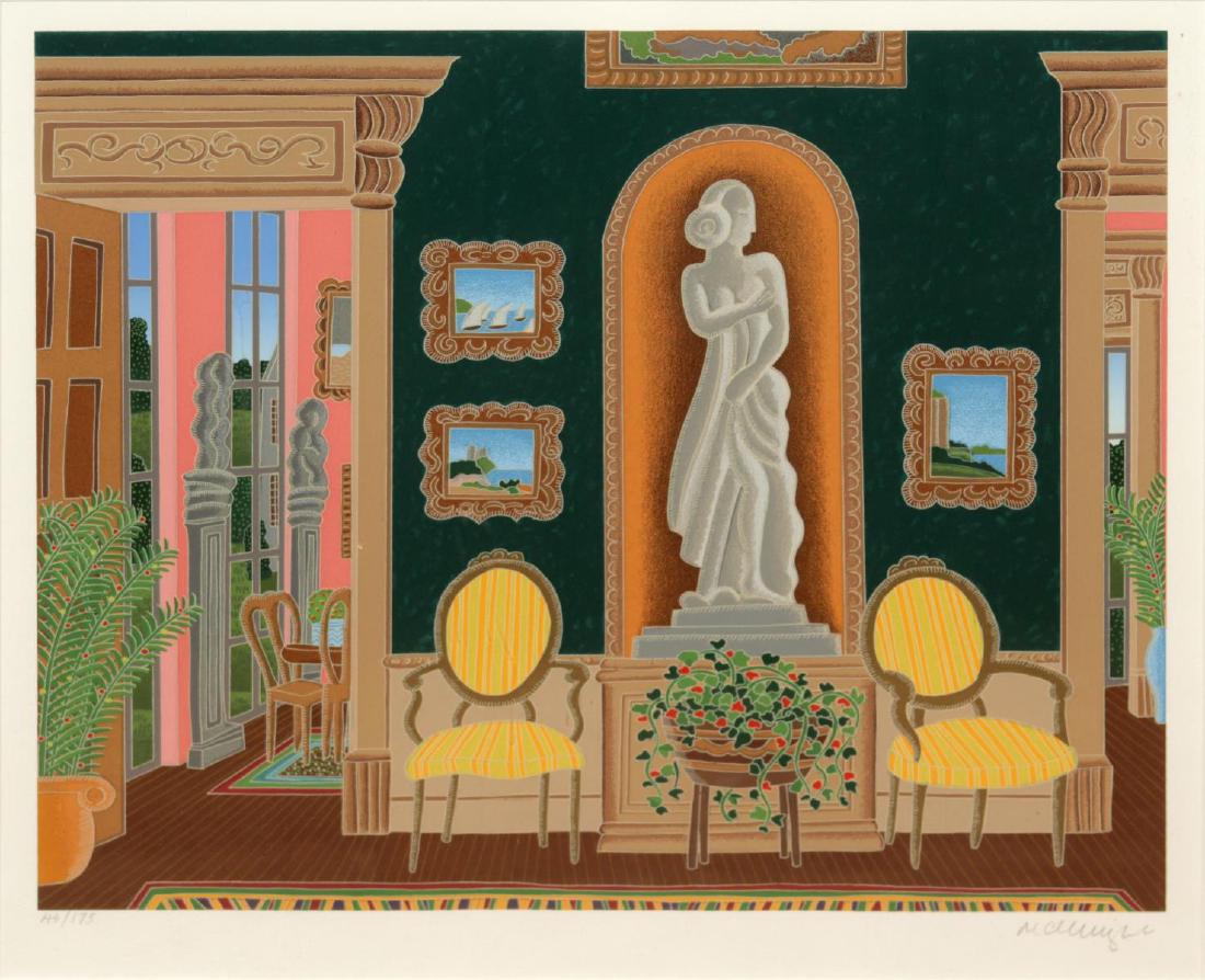 Thomas McKnight - Elgin Place: Artist: Thomas McKnight Title: Elgin Place Dimensions: 14in. by 16in. Edition: From the rare limited edition of 175 Suite: England Medium: Original serigraph on