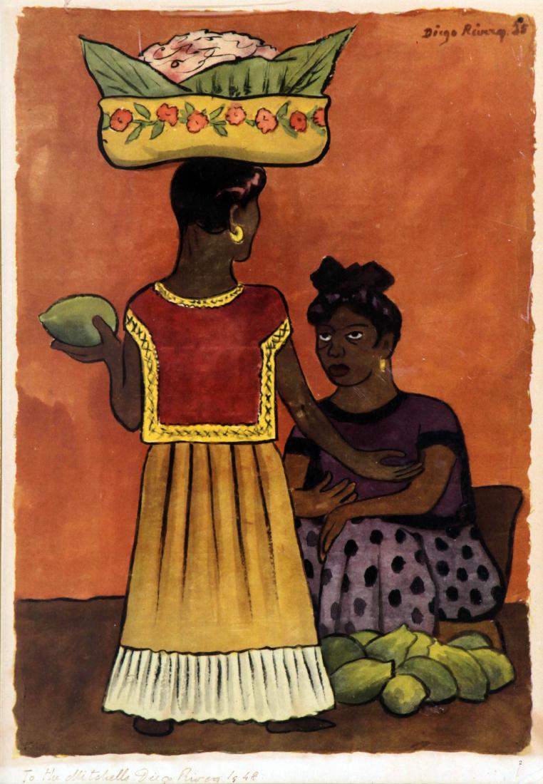 Diego Rivera - Untitled (At the Market) (1 of 2)