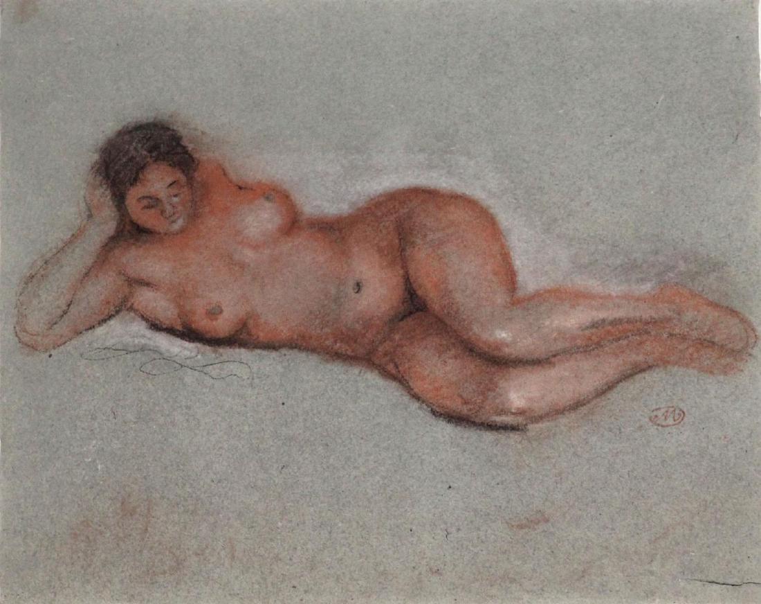 Astride Maillol - Reclining Nude: Artist: Astride Maillol Title: Reclining Nude Year: 1949 Dimensions: 14.25in. by 18in. Edition: From the rare limited edition of 75 Publisher: Draeger Freres