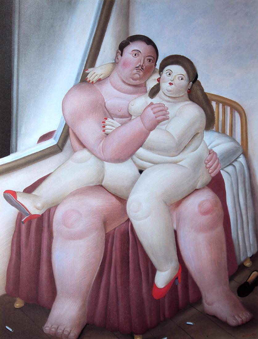 Fernando Botero (after) - Lovers: Artist: Fernando Botero (after) Title: Lovers Year: 1983 Dimensions: 16in. by 12in. Edition: From the limited edition of 200 Publisher: Harry N. Abrams Inc. New