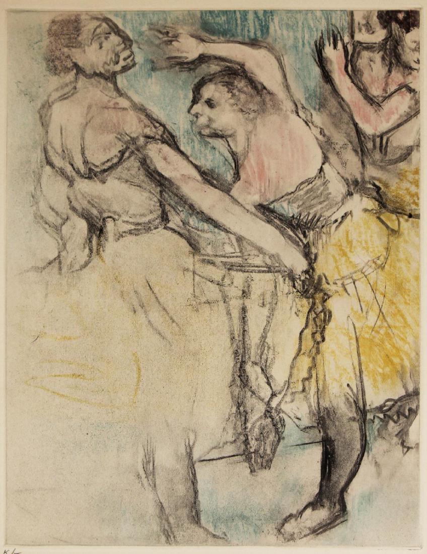 Edgar Degas - From the Danse Dessin.: Artist: Edgar Degas Title: From the Danse Dessin. Dimensions: 12.5in. by 10in. Edition: 300 from the limited edition of 305. Publisher: Ambroise Vollard Editeur: Paris. <