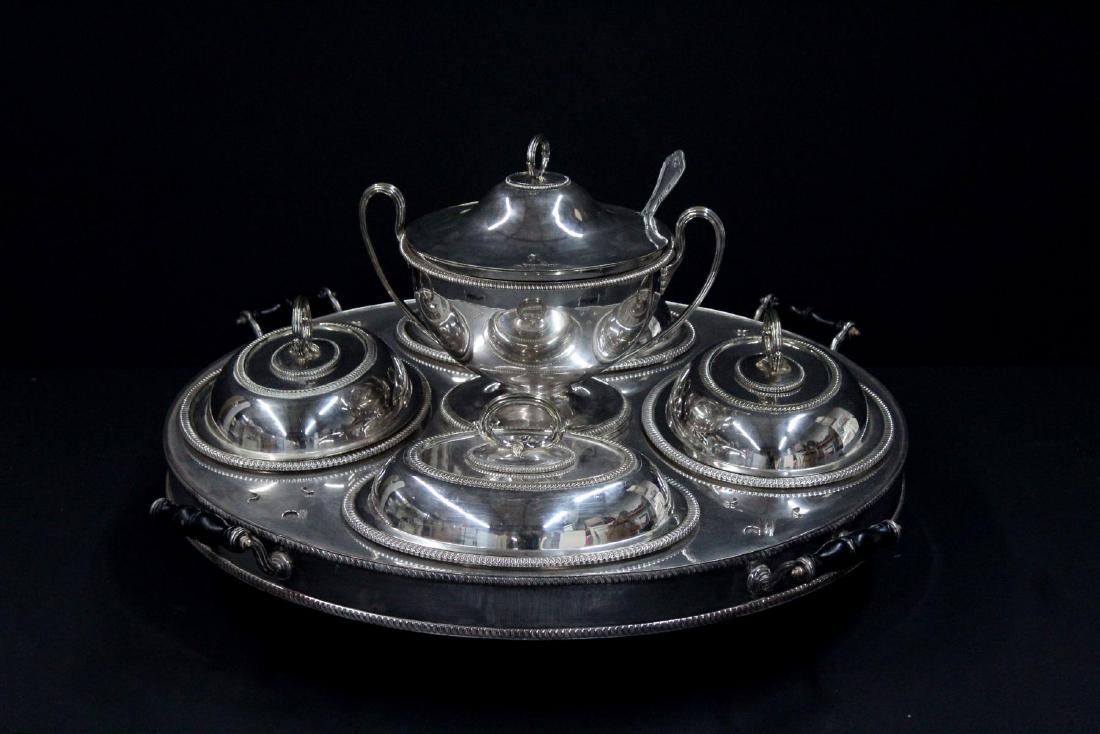 Thomas of New Bond Street - Antique Silver Lazy Susan (1 of 4)