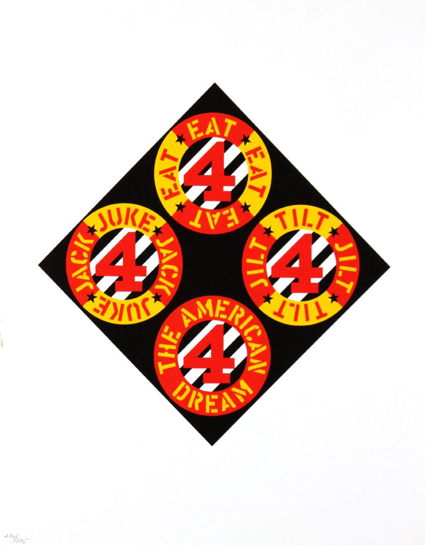 Robert Indiana - The American Dream 10: Artist: Robert Indiana Title: The American Dream 10 Year: 1997 Dimensions: 22.5in. by 17.5in. Edition: 236 from the limited edition of 395 Publisher: Marco Fine