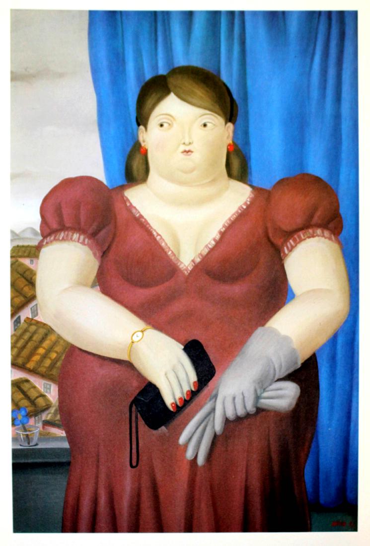 Fernando Botero (after) - Woman in Front of a Window (1 of 2)