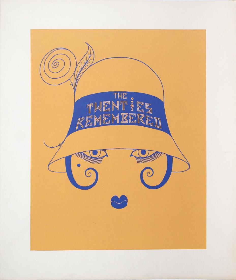 Erte - Cover Sheet from "TheTwenties Remebered": Artist: Erte Title: Cover Sheet from "TheTwenties Remebered" Year: 1977 Dimensions: 19.75in. by 14.5in. Edition: From the rare limited edition of 300 Suite: The