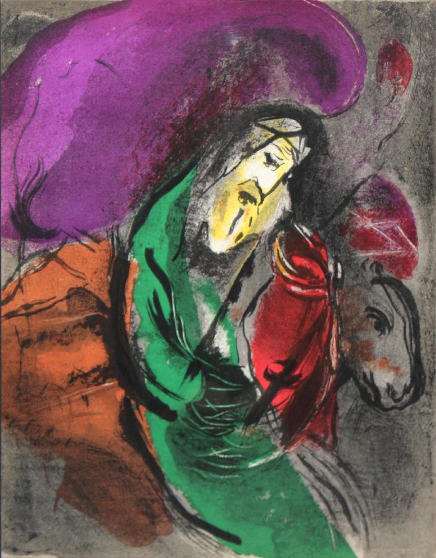 Marc Chagall - Jermiah the Prophet: Artist: Marc Chagall Title: Jermiah the Prophet Year: 1956 Dimensions: 10in. by 14in. Edition: From the rare limited edition Publisher: Editions de la Revue VER