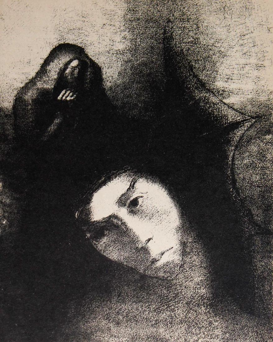 Odilon Redon - Antoine: Quel est le but de tout cela?: Artist: Odilon Redon Title: Antoine: Quel est le but de tout cela? Le Diable: Il n'y a pas de but! Year: 1931 Dimensions: 8.5in. by 11in. Edition: From the rare limited editio