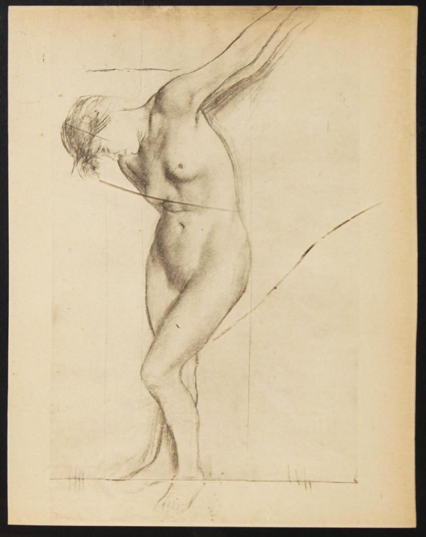 Edgar Degas - Etude de nu pour les Malheurs de la Ville (1 of 1)