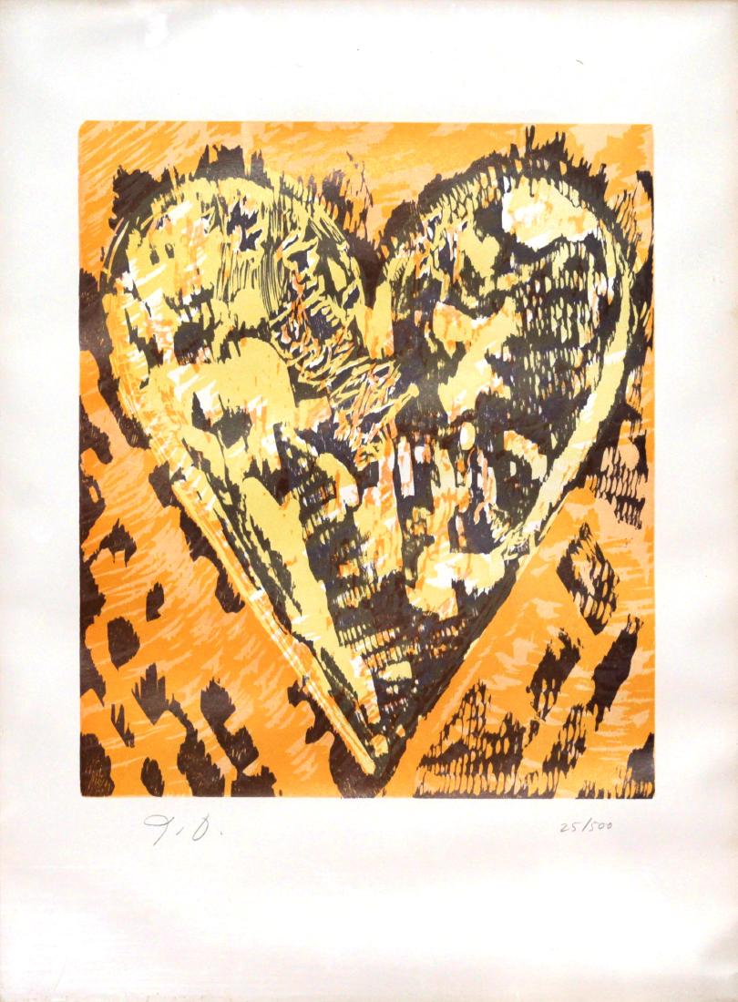 Jim Dine - Woodcut Heart (1 of 3)