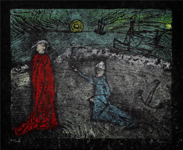 Anne Ryan - Now Ever Alake My Mother Dear I Fear a: Artist: Anne Ryan Title: Now Ever Alake My Mother Dear I Fear a Deady Storm Year: 1947 Dimensions: 11 1/2in. by 9 1/4in. Edition: 64 from the rare limited edition of 300