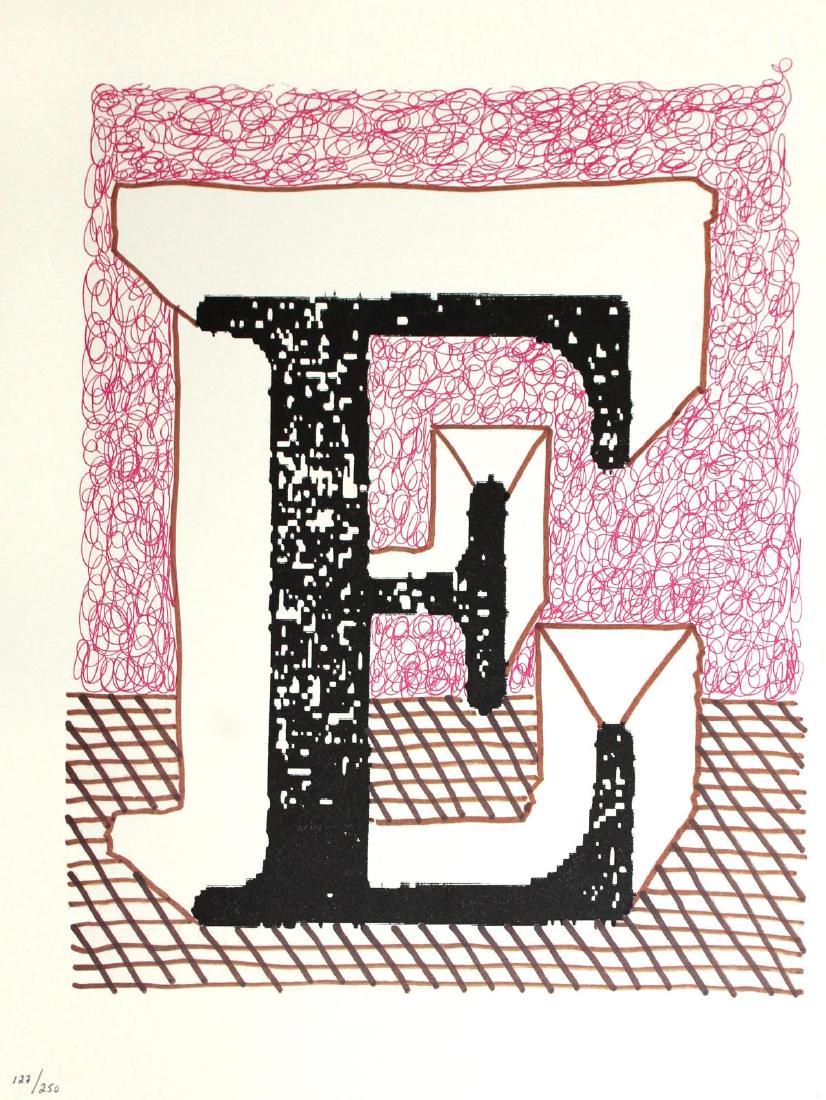 David Hockney - Letter F from "Hockney's Alphabet" (1 of 2)