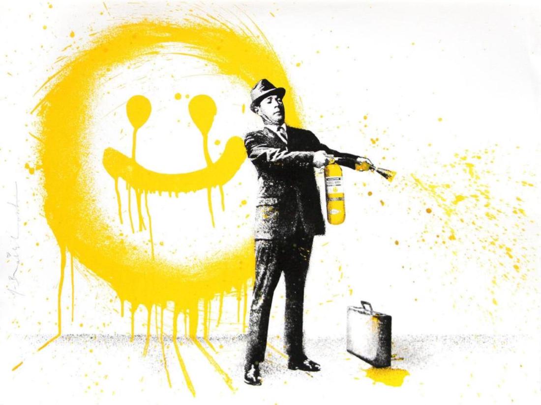 Mr. Brainwash - Spray Happiness (Yellow) (1 of 1)
