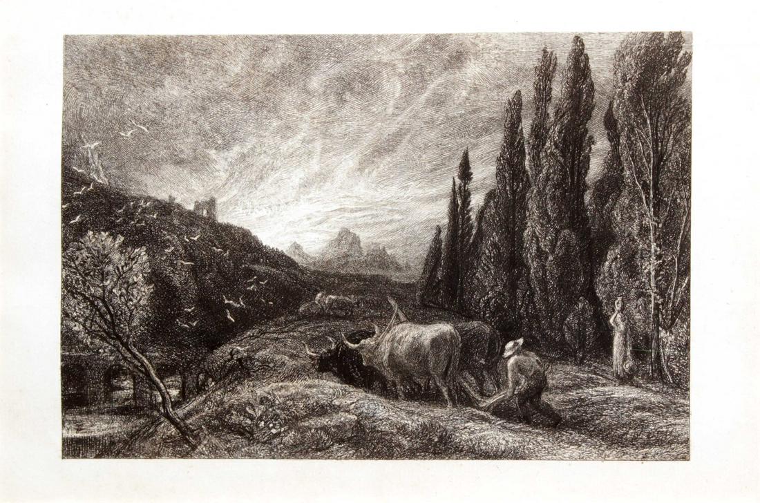 Samuel Palmer - The Early Ploughman 1858 (1 of 1)