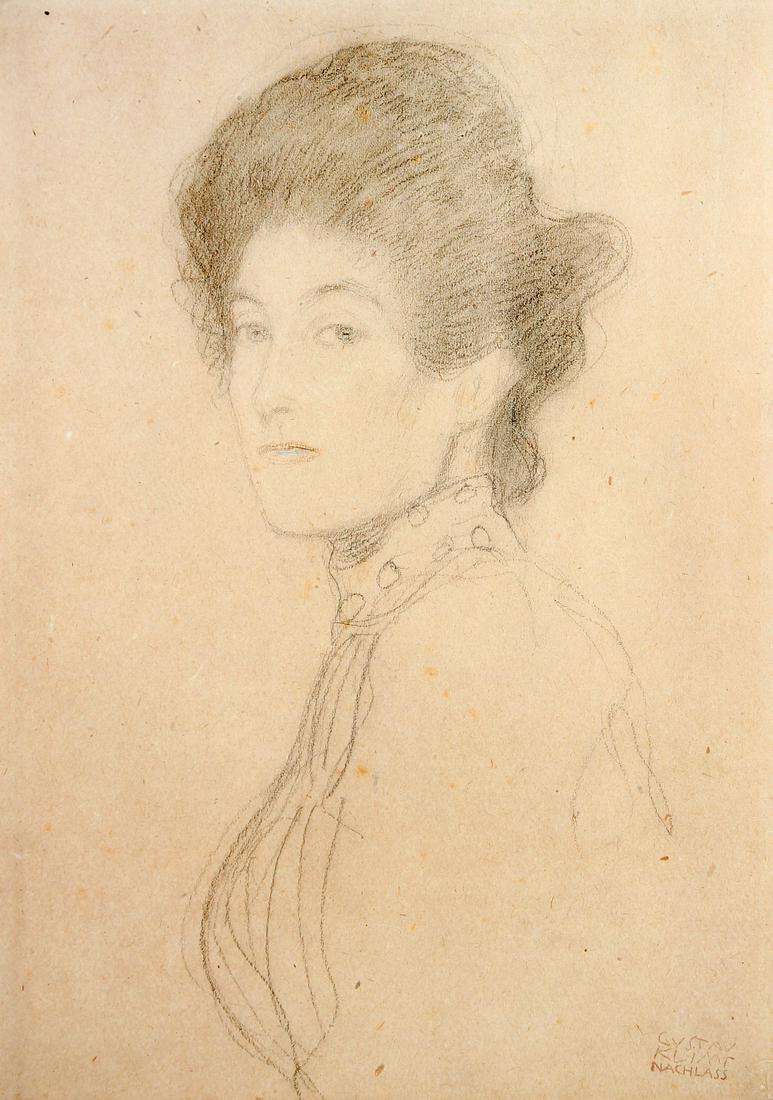 Gustav Klimt - Portrait of a Woman: Artist: Gustav Klimt Title: Portrait of a Woman Year: 1985 Dimensions: 21.5in. by 14.5in. Edition: From the rare limited edition of 1000 Publisher: Akademische