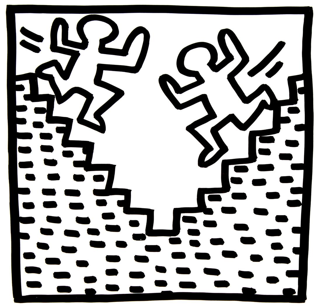 Keith Haring - Untitled from "Tony Shafrazi" portfolio: Artist: Keith Haring Title: Untitled from "Tony Shafrazi" portfolio Year: 1982 Dimensions: 9.3in. by 9.3in. Edition: From the limited edition of 2000 Publisher:
