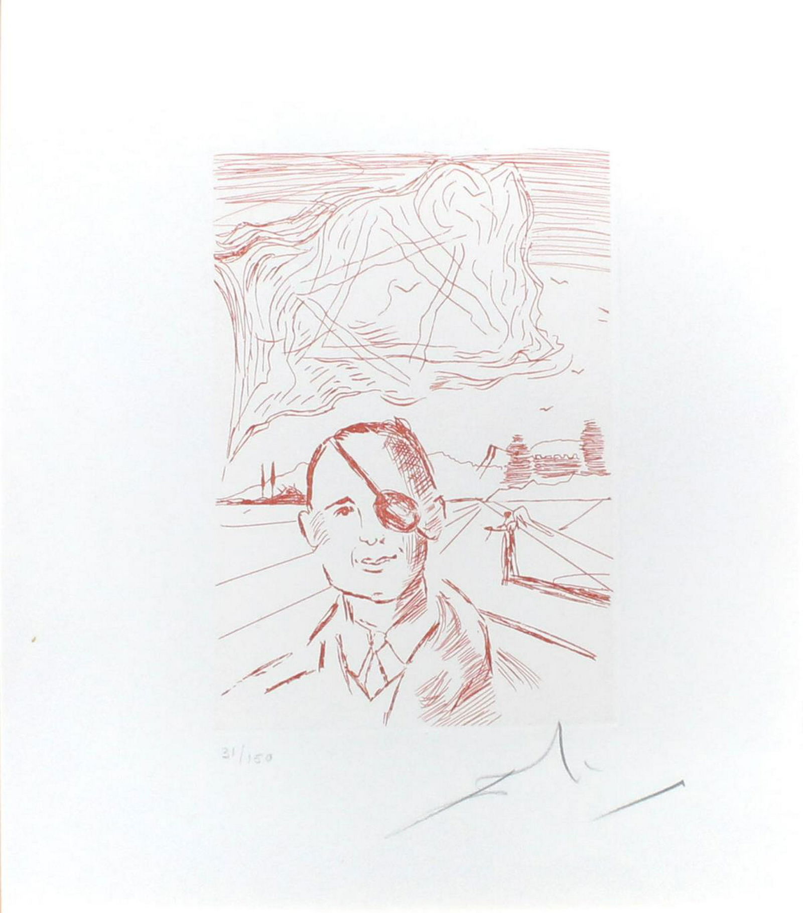 Salvador Dali - Moshe Dayan (1 of 3)