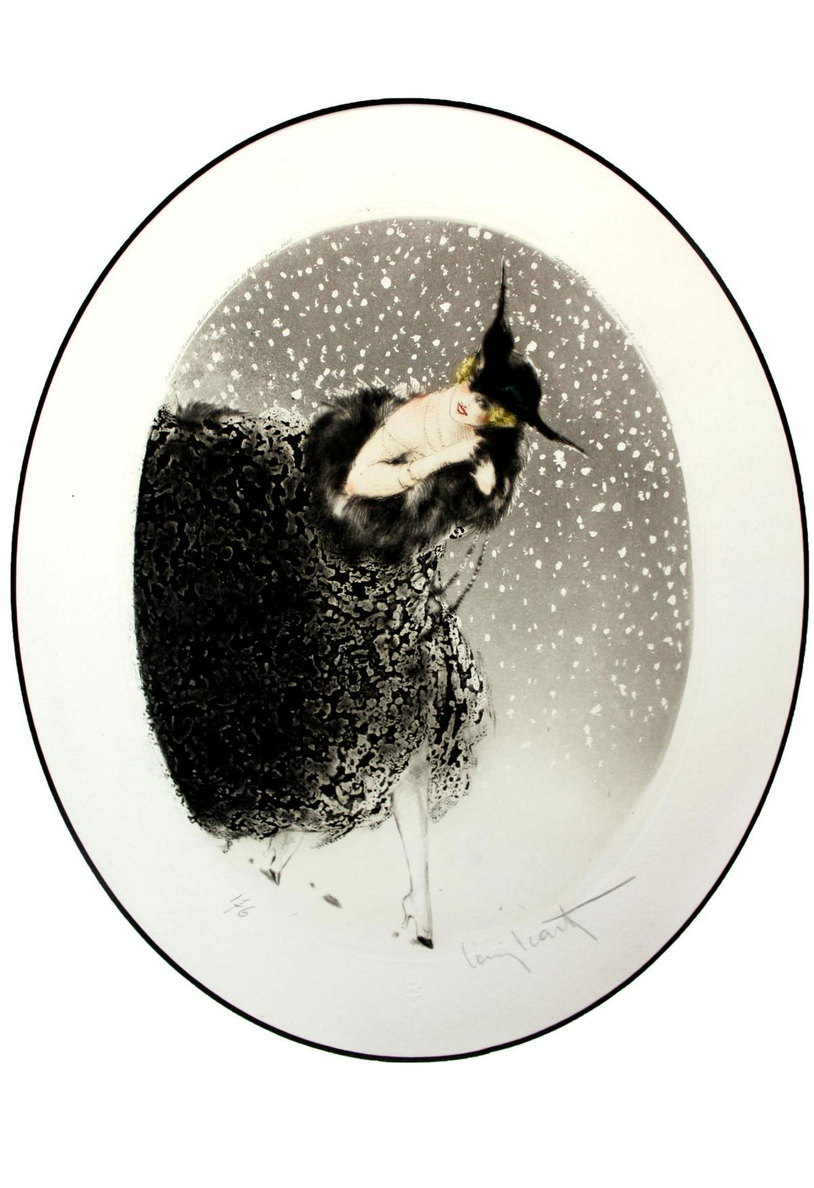 Louis Icart - Winter (Snowflakes) (1 of 1)