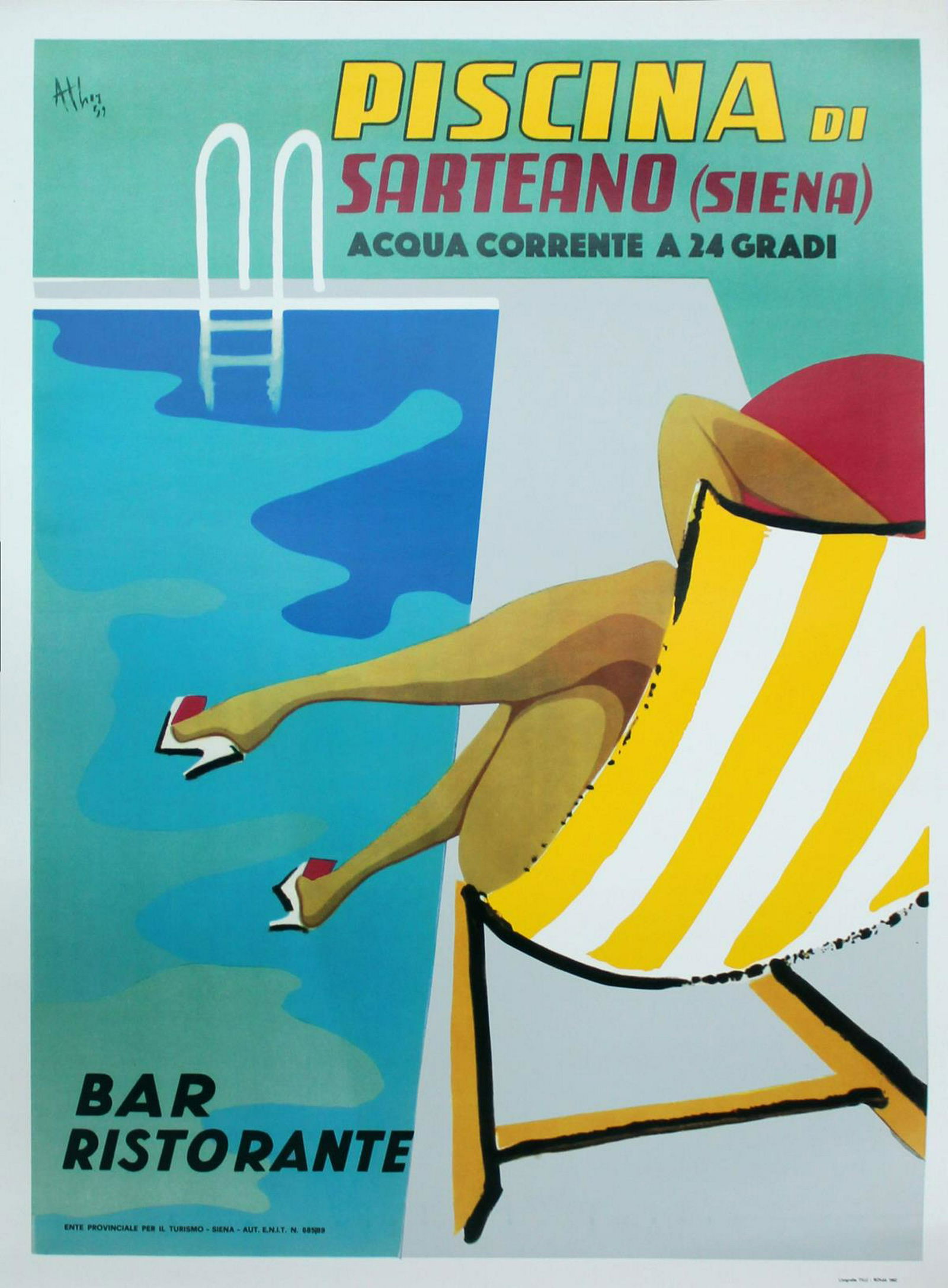 Vintage Poster - Piscina Italian Senia (1 of 1)