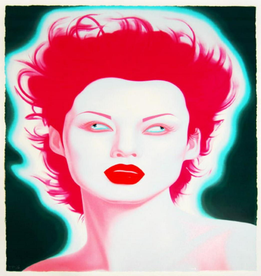 Feng Zhengjie - Chinese Portrait Series #53: Artist: Feng Zhengjie Title: Chinese Portrait Series #53 Year: 2008 Dimensions: 32in. by 32in. Edition: From the rare limited edition of 200 Medium: Original se