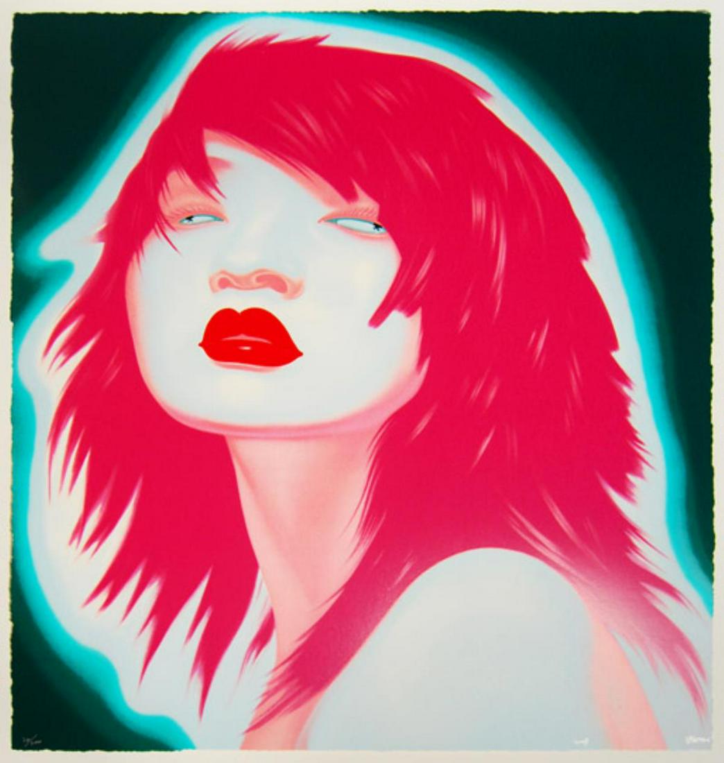 Feng Zhengjie - Chinese Portrait Series #26: Artist: Feng Zhengjie Title: Chinese Portrait Series #26 Year: 2008 Dimensions: 35in. by 35in. Edition: From the rare limited edition of 200 Medium: Original se