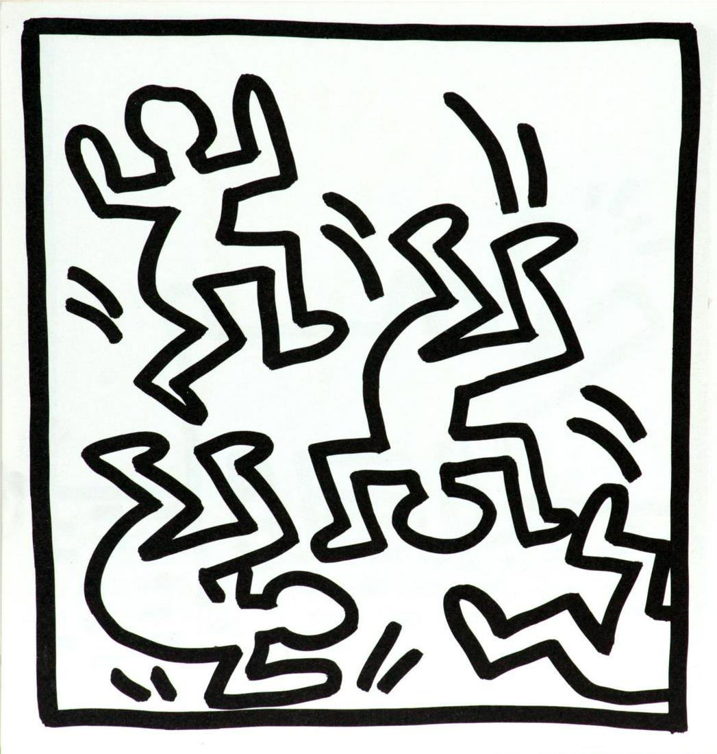 Keith Haring - Untitled from "Tony Shafrazi" portfolio: Artist: Keith Haring Title: Untitled from "Tony Shafrazi" portfolio Year: 1982 Dimensions: 9in. by 9in. Edition: From the limited edition of 2000 Publisher: Ton