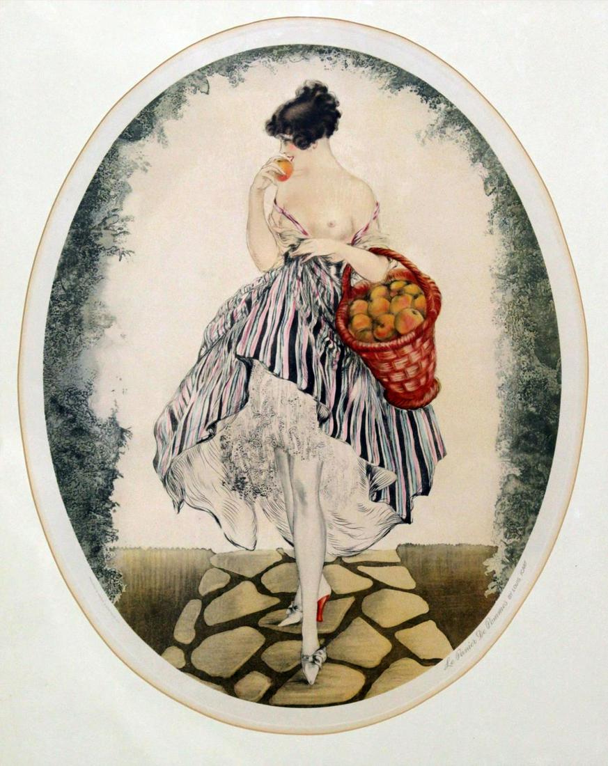 Louis Icart - La Panier De Pommes (1 of 2)