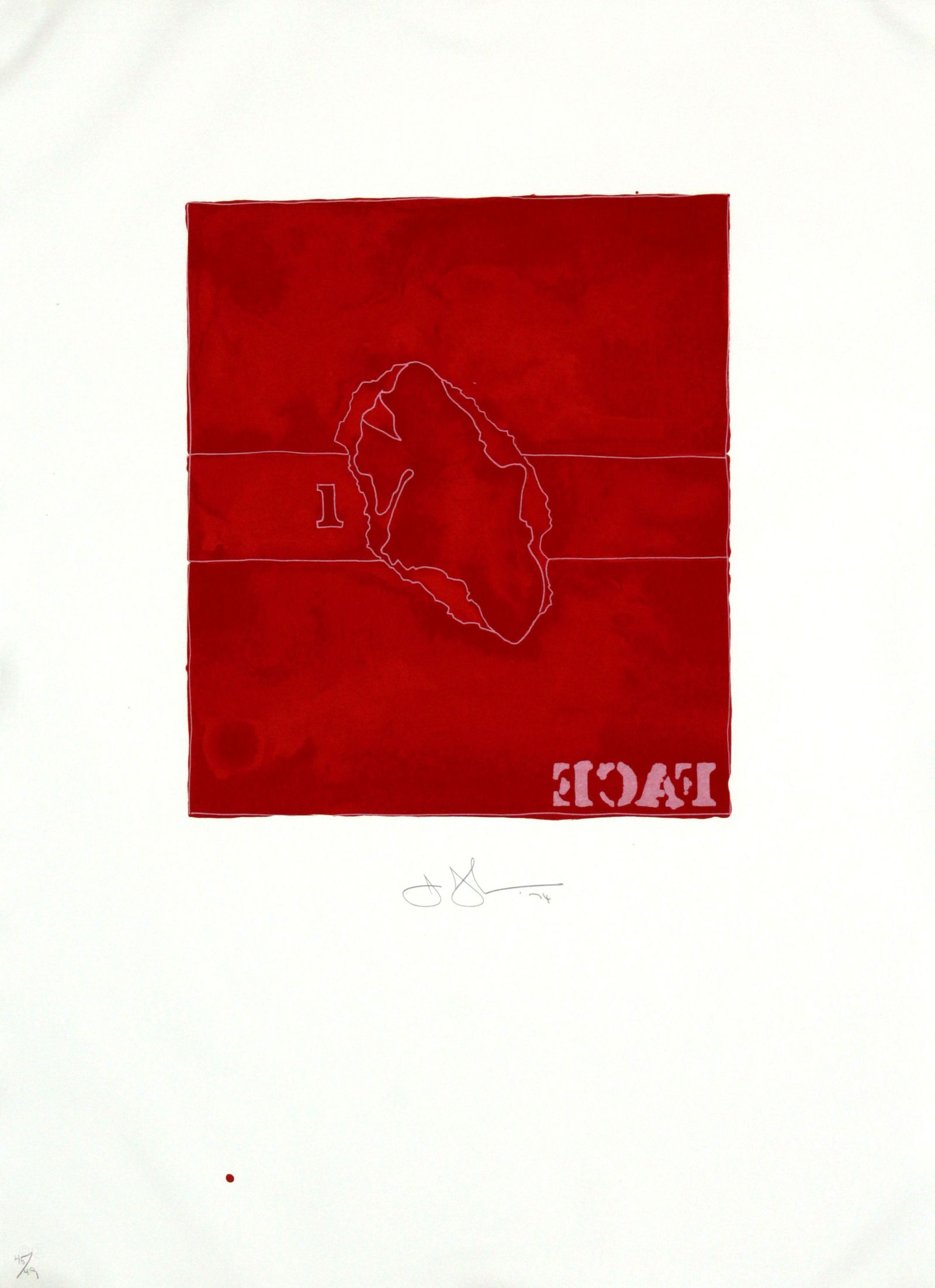 Jasper Johns - Face (1 of 3)